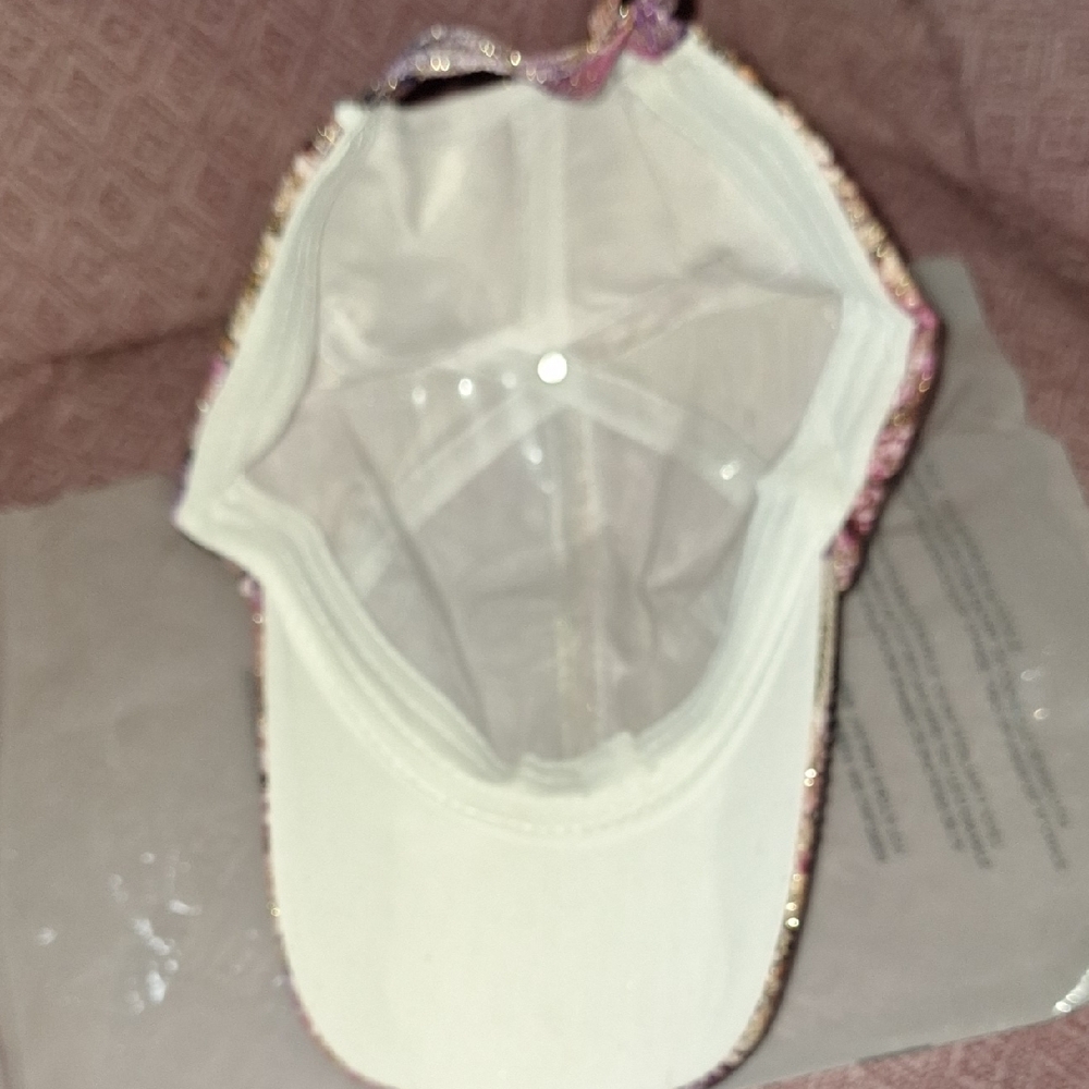 Designer FRANCE CLASSICAL FASHIONABLE Embellished Pink Cap 1 Size Fit All - Picture 10 of 16